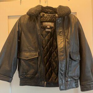 Wilsons Leather Jacket Boys Kids Boys - Sherpa Collar
